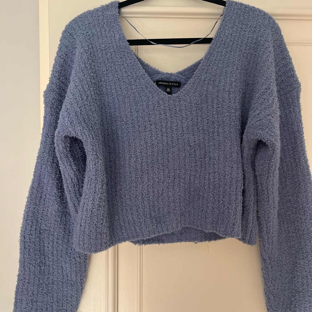 Blue cropped sweater Kendall and Kylie